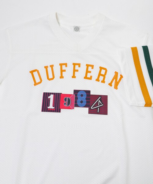 URBAN RESEARCH（アーバンリサーチ）の「The DUFFER N NEPHEWS　MESH FOOTBALL T-SHIRTS（Tシャツ/カットソー・メンズ・WHITE/BLACK・M）」の8枚目の写真