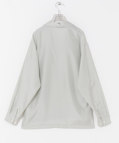 URBAN RESEARCH(アーバンリサーチ)の「YLEVE SILK HABUTAE PAJAMA SHIRTS(シャツ/ブラウス・メンズ・010 SUMI/110 ICE BL・3/4)」の12枚目の写真