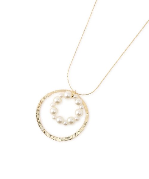 ROPE' PICNIC（ロペピクニック）の「ダブルサークルワントップペンダント（ネックレス・レディース・ゴールド/シルバー・F）」の10枚目の写真