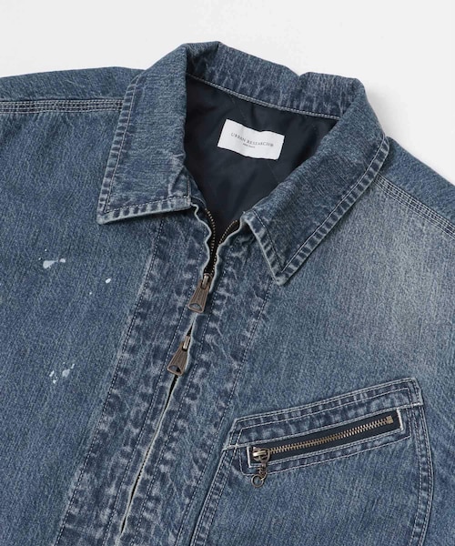 URBAN RESEARCH（アーバンリサーチ）の「new basic 10oz DENIM WORK JACKET（デニムジャケット・メンズ・INDIGO/BLACK・M/L）」の17枚目の写真