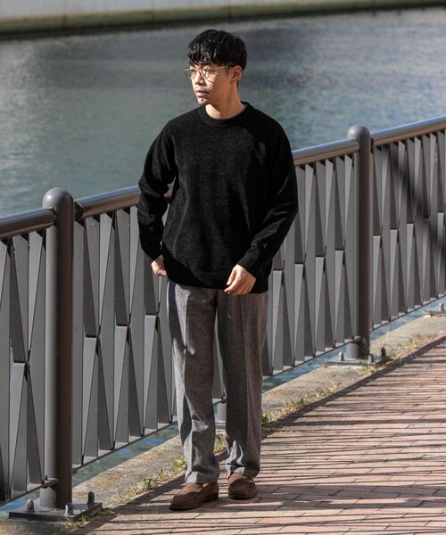 URBAN RESEARCH ROSSO（アーバンリサーチロッソ）の「『XLサイズあり』モールクルーネックニット（ニット/セーター・メンズ・BLACK/IVORY/BEIGE・M/L/XL）」の20枚目の写真