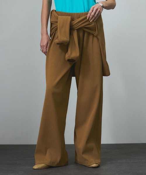 ADAM ET ROPE'（アダムエロペ）の「【Baserange（ベースレンジ）】CAMER PANTS（その他パンツ・レディース・ブラウン・XS）」の17枚目の写真