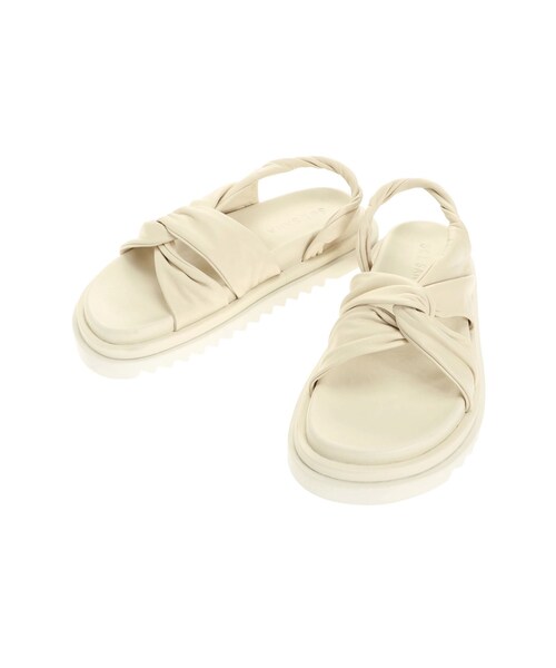 ELENDEEK（エレンディーク）の「SOL/Nigel Footbed Sandals（サンダル・レディース・オフホワイト/ブラック/イエロー/ミントグリーン・37/38）」の4枚目の写真