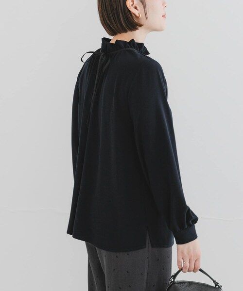 URBAN RESEARCH ROSSO（アーバンリサーチロッソ）の「F by ROSSO　フリルカラー2WAYブラウス（シャツ/ブラウス・レディース・OFF WHITE/NAVY・Free）」の7枚目の写真