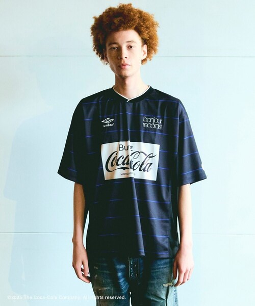 bonjour records（ボンジュールレコーズ）の「【Coca-Cola】UMBRO×bonjour records GAME SHIRTS（ジャージ・レディース・ブラック系/ホワイト系・L/M）」の18枚目の写真