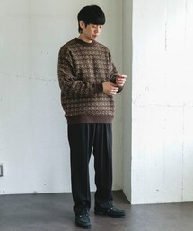 URBAN RESEARCH DOORS | ツイードライク ボーダーニット(ニット/セーター)