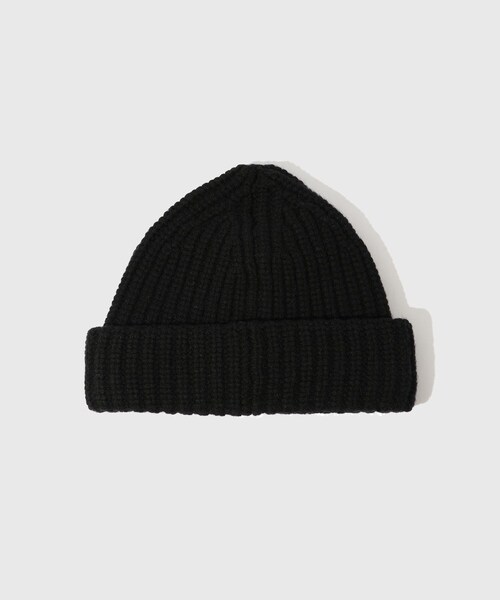 ADAM ET ROPE'（アダムエロペ）の「【Etudes Studio/エチュードストゥディオ】RIBBED BEANIE STAR（ニットキャップ/ビーニー・メンズ・ブラック/ベージュ・F）」の6枚目の写真