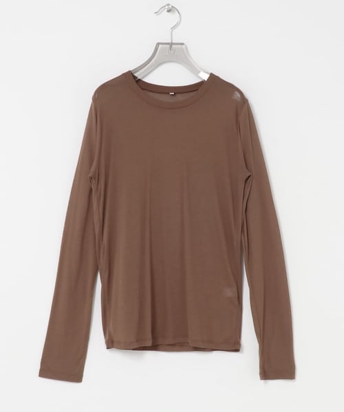 URBAN RESEARCH(アーバンリサーチ)の「BASERANGE LONG SLEEVE T-SHIRTS(Tシャツ/カットソー・レディース・BLACK/OCULAR/HAPTIC・S)」の2枚目の写真