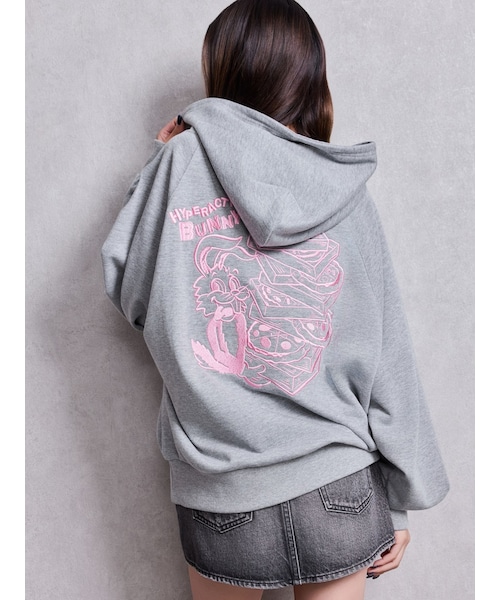 GYDA（ジェイダ）の「HYPERACTIVE BUNNYスウェットパーカー（パーカー・レディース・オフホワイト/グレー/ブラック/オレンジ/その他3/ミックス・F）」の9枚目の写真