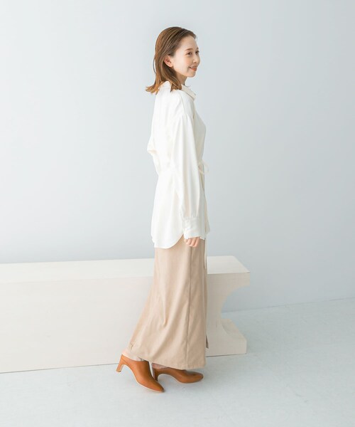 URBAN RESEARCH ROSSO（アーバンリサーチロッソ）の「ピーチタッチデザインシャツ（シャツ/ブラウス・レディース・WHITE/CH/LACQUER・FREE）」の9枚目の写真