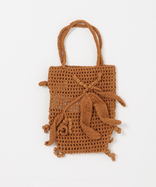 URBAN RESEARCH ROSSO（アーバンリサーチロッソ）の「leinwande　WATTLE CROCHET BAG（その他雑貨・レディース・BLACK/ORANGE・Free）」の8枚目の写真
