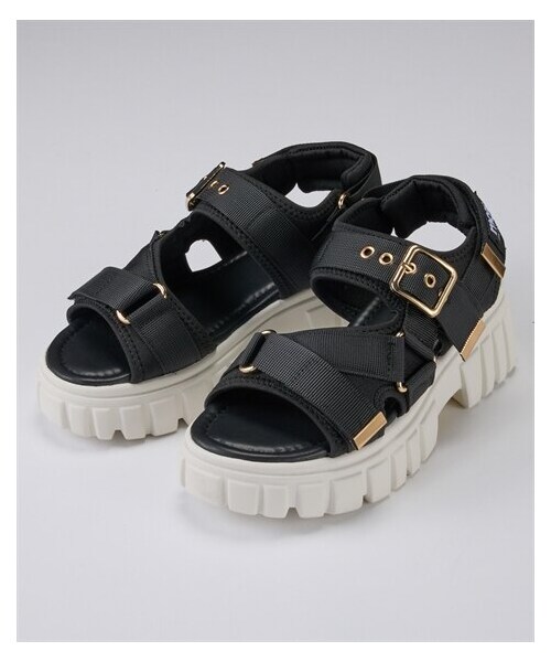 nissen（ニッセン）の「moz（モズ）ストラップベルトサンダル（ワイズ３E）（サンダル・メンズ・黒×黒/黒×ホワイト/ホワイト×ホワイト・S=22.5cm/M=23.5cm/L=24.0cm/LL=24.5cm）」の12枚目の写真
