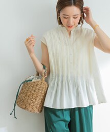 URBAN RESEARCH（アーバンリサーチ）の「『UR TECH Smart Linen Touch』リネンブレンドピンタックブラウス（シャツ/ブラウス）」