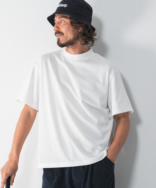 URBAN RESEARCH Sonny Label（アーバンリサーチサニーレーベル）の「OOPS×RYUAMBE　コラボモックネックTシャツ（Tシャツ/カットソー・メンズ・OFF/GREEN/DARK NAVY・M/L/XL）」の7枚目の写真