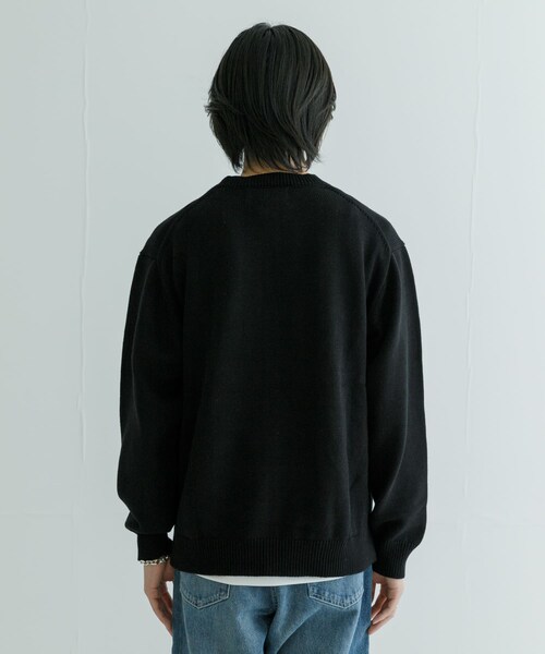 URBAN RESEARCH（アーバンリサーチ）の「『別注』RUSSELL ATHLETIC×UR　CREW NECK PULLOVER（ニット/セーター・メンズ・BLACK/IVORY・M/L）」の20枚目の写真