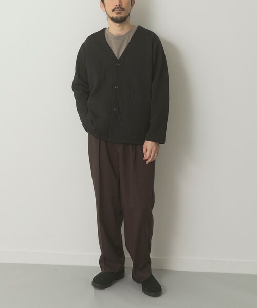 ITEMS URBANRESEARCH（アイテムズ アーバンリサーチ）の「ジオメジャカード カットソーカーディガン（カーディガン/ボレロ・メンズ・GRY/D.BLU/BLK・M/L）」の10枚目の写真