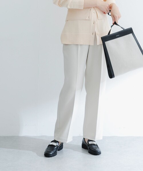 URBAN RESEARCH ROSSO（アーバンリサーチロッソ）の「ウォッシャブルセンタープレスパンツ（その他パンツ・レディース・BLACK/ECRU/BLUE・36/38）」の11枚目の写真