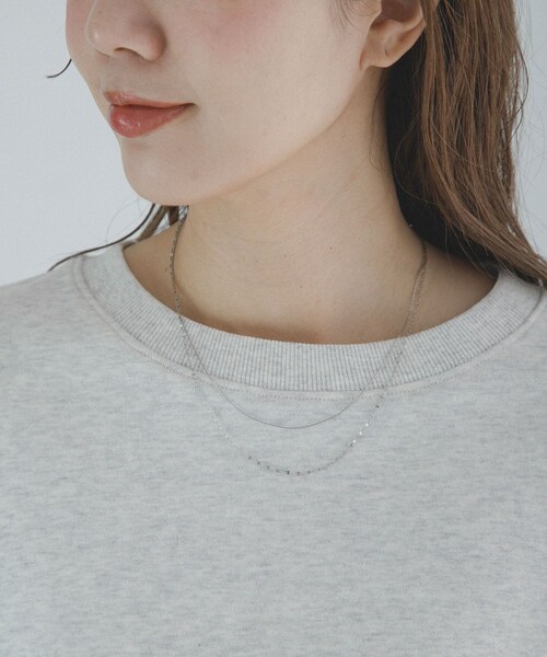 URBAN RESEARCH Sonny Label（アーバンリサーチサニーレーベル）の「ステンレス二連ナローネックレス（ネックレス・レディース・ゴールド/シルバー・One）」の3枚目の写真