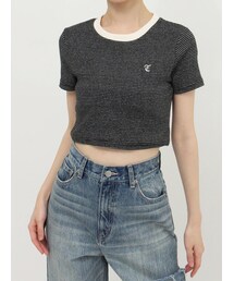 EVRIS | ボーダーコンパクトTシャツ(Tシャツ/カットソー)