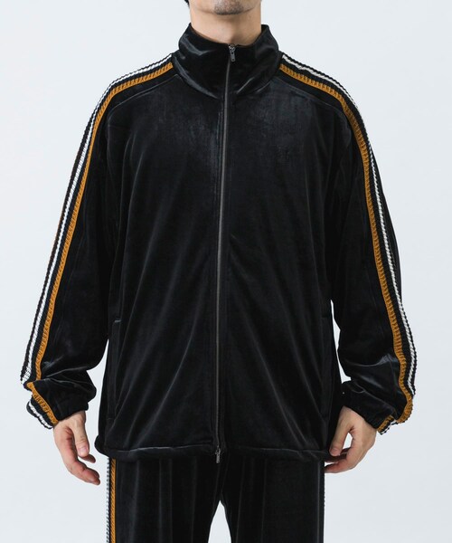URBAN RESEARCH（アーバンリサーチ）の「The DUFFER N NEPHEWS　VELOUR TRACK JACKET（テーラードジャケット・メンズ・BLACK/NAVY・S/M）」の5枚目の写真