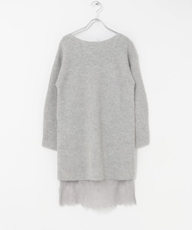 URBAN RESEARCH ROSSO WOMEN | 『一部WEB限定カラー』レースペチ付畦ニットミニワンピース(ワンピース)