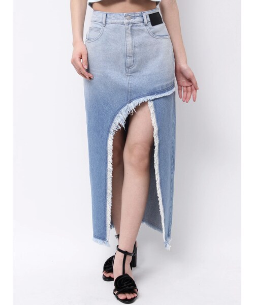 EATME（イートミー）の「カットオフスリットデニムスカート（デニムスカート・レディース・ブラック/ブルー/アイスブルー・S/M）」の22枚目の写真