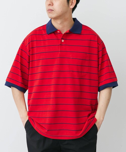 URBAN RESEARCH DOORS(アーバンリサーチドアーズ)の「L.L.Bean JAPAN EDITION TROY SHORT-SLEEVE POLO(ポロシャツ・メンズ・BIRCH/GRN/T.GRY/BG/RED/PLUM/BRW/SAX/NVY/GRN・M/L/XL)」の5枚目の写真