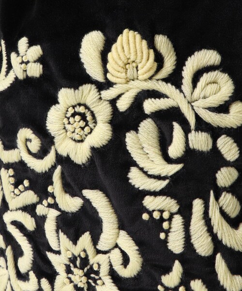 かぐれ（カグレ）の「Khadi&co　VELVET Embroidery Bag（ショルダーバッグ・レディース・NAT/BK・Free）」の9枚目の写真