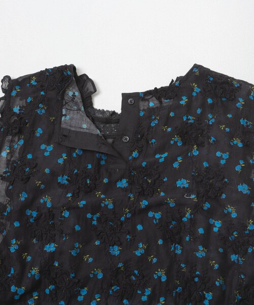 URBAN RESEARCH(アーバンリサーチ)の「crinkle crinkle crinkle SHEER FLOWER VEST BLOUSE(シャツ/ブラウス・レディース・BLACK/IVORY・Free)」の10枚目の写真