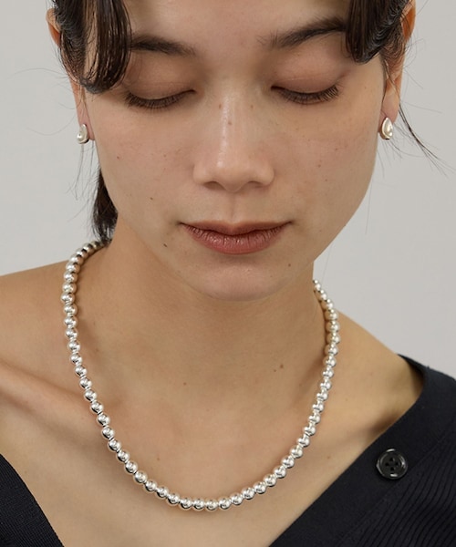 ADAM ET ROPE'（アダムエロペ）の「【J'aDoRe・店舗限定】【ERICKA NICOLAS BEGAY】ナバホパールネックレス7mm/45cm（ネックレス・レディース・シルバー・F）」の15枚目の写真