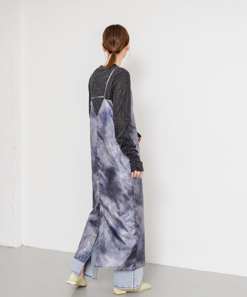 SENSE OF PLACE by URBAN RESEARCH（センスオブプレイスバイアーバンリサーチ）の「ボカシプリントキャミワンピース（ワンピース・レディース・BLACK/BLUE/GREEN・COMPACT/one）」の10枚目の写真