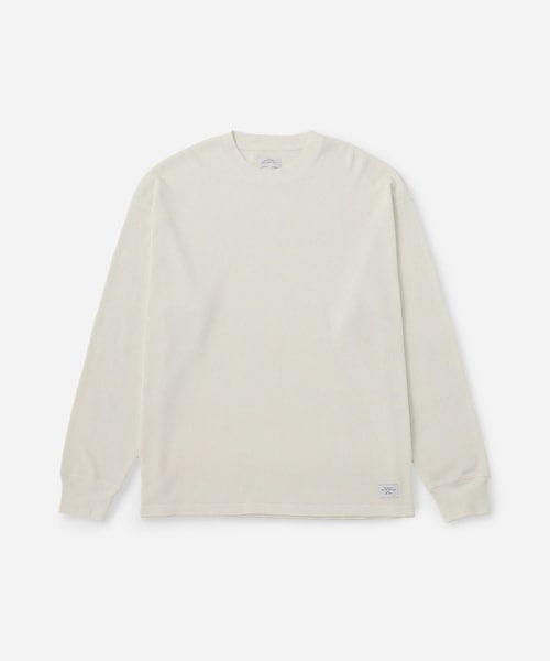 Saturdays NYC（サタデーズ ニューヨークシティ ）の「Alex Waffle Relaxed LS Tee（Tシャツ/カットソー・レディース・ブラック/オフホワイト/オリーブ・L/M/S/XL/XS/XXL）」の2枚目の写真