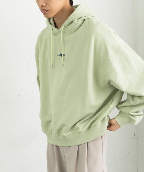 SENSE OF PLACE by URBAN RESEARCH（センスオブプレイスバイアーバンリサーチ）の「Gem Stone Cropped Hoodie（パーカー・メンズ・NAVY/BLACK/MINT・M/L）」の2枚目の写真