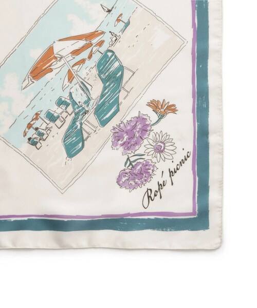 ROPE' PICNIC（ロペピクニック）の「Souvenirs de voyage スカーフ（バンダナ/スカーフ・レディース・ブラウン/ダークグリーン・F）」の6枚目の写真