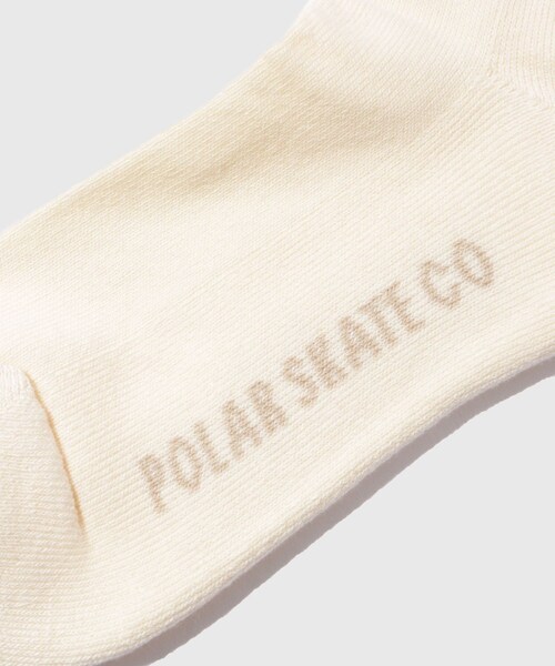 ADAM ET ROPE'(アダムエロペ)の「【POLAR SKATE CO./ポーラー スケートカンパニー】BUSINESS SOCKS NO COMPLIES FOREVER(ソックス/靴下・メンズ・ブラック/キナリ・M)」の10枚目の写真