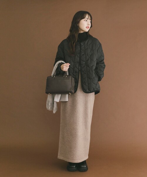 ITEMS URBANRESEARCH（アイテムズ アーバンリサーチ）の「瓢箪キルト中綿ブルゾン（その他アウター・レディース・ECRU/KHK/BLK・FREE）」の15枚目の写真