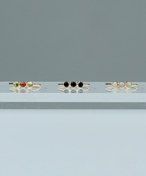 URBAN RESEARCH(アーバンリサーチ)の「ff by decor urban research three stone ring(リング・レディース・オパール/MULTI/オニキス・9/11/13/5)」の10枚目の写真