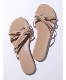 MURUA | レイヤードストラップフラットサンダル(サンダル)