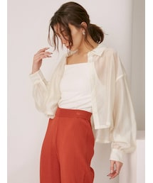 EVRIS | シアーショートレングスシャツ(シャツ/ブラウス)