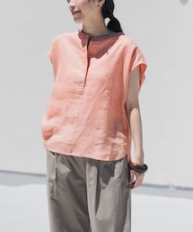 URBAN RESEARCH DOORS | リネンスキッパーフレンチブラウス(シャツ/ブラウス)