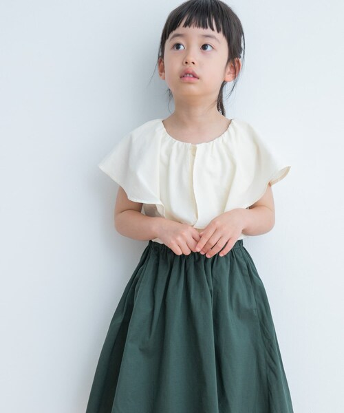URBAN RESEARCH DOORS(アーバンリサーチドアーズ)の「2WAYフリルブラウス(KIDS)(その他トップス・キッズ・LAVENDER/IVORY・105/120/135)」の4枚目の写真