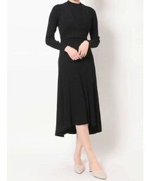 MERCURYDUO | ビスチェセットリブニットワンピース(ワンピース)