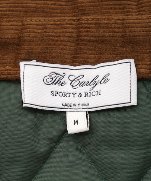 ROPE'（ロペ）の「【SPORTY & RICH（スポーティアンドリッチ】The Carlyle Script Nylon Quilted Jacket（ナイロンジャケット・レディース・グリーン・F）」の11枚目の写真