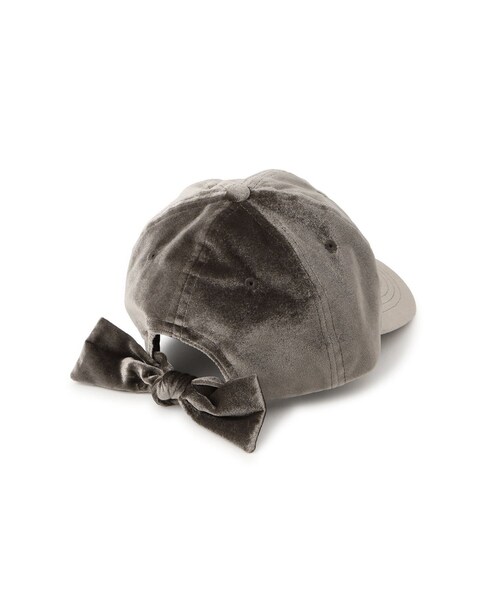 VIS(ビス)の「バックリボンベロアキャップ(キャップ・レディース・ブラック/ダークブラウン/ベージュ系・F)」の12枚目の写真