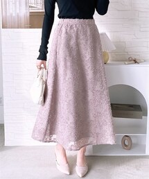 nissen | フリンジジャガード　フレアスカート(スカート)