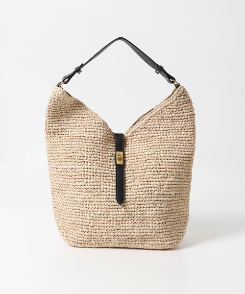 URBAN RESEARCH ROSSO（アーバンリサーチロッソ）の「VIOLAd’ORO　ラフィアワンショルダーバッグ（かごバッグ・レディース・NATU BLK・-）」の3枚目の写真