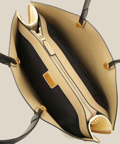 ROPE'(ロペ)の「【E'POR】【WEB限定】Y BAG Medium+/A4対応・通勤(トートバッグ・レディース・キナリ/ベージュ/ブルー系・F)」の20枚目の写真