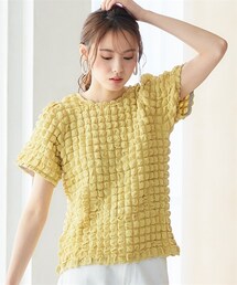 miclat | 大きいサイズ ポコポコカットソートップス miclat(Tシャツ/カットソー)
