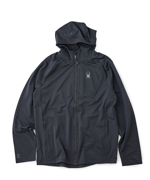 ADAM ET ROPE'(アダムエロペ)の「【SPYDER】GRIDWEB HOODIE(パーカー・レディース・ブラック・L/M)」の2枚目の写真
