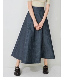 MERCURYDUO | キルティングジャガードフレアスカート(スカート)